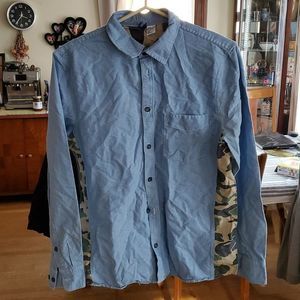 Men's Divided Button Down Shirt